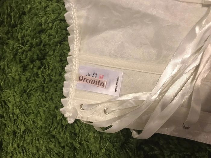bustier blanc casse  lacage xl orcanta - photo numéro 3