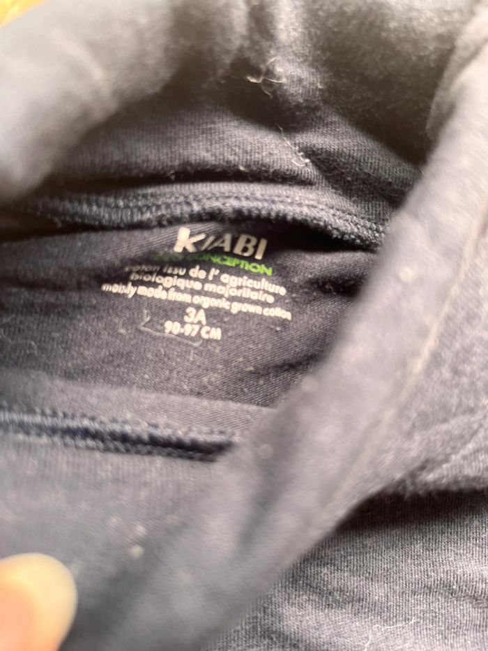 Teeshirt coton col roulé kiabi 3 ans - photo numéro 2