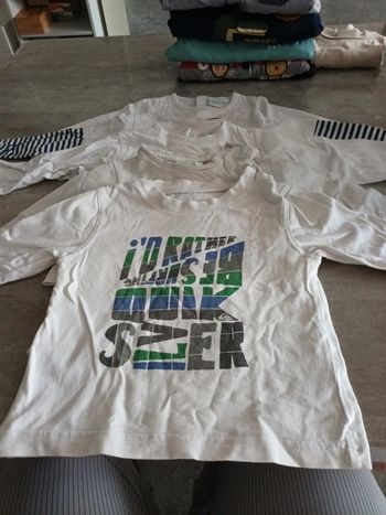 Lot tshirt manche longue 12mois