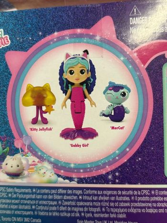 Gabby chat sirène coffret amis mer-Veillleux et tirelire Gabby’s Dollhouse - photo numéro 3