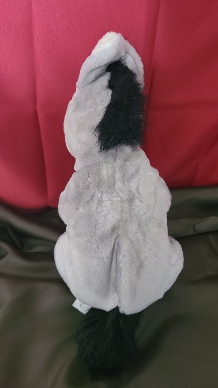 Peluche Ane gris noir blanc - photo numéro 3