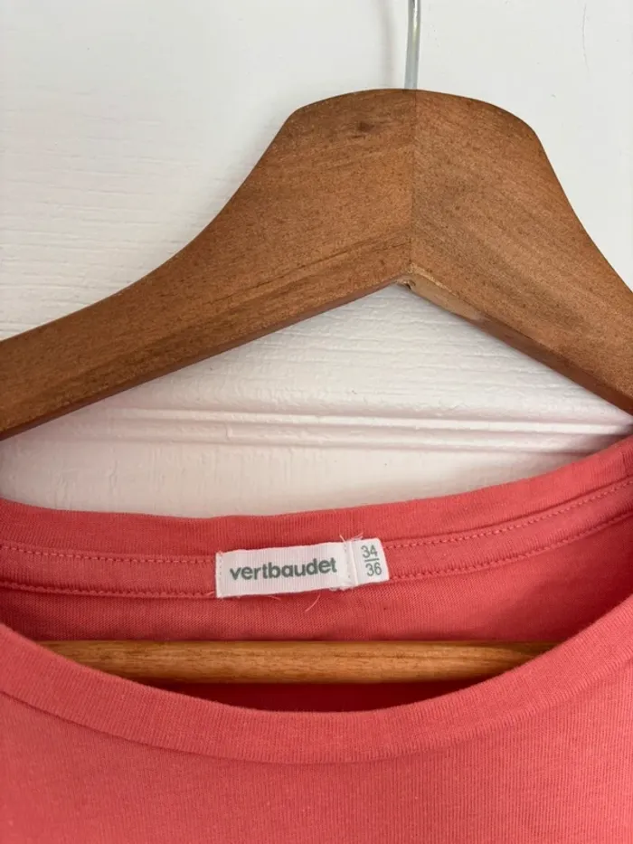 Chemise de nuit corail grossesse et allaitement vertbaudet taille 34/36 - photo numéro 2