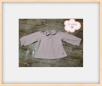 Joli t-shirt manches longues fille 12 mois Sergent major