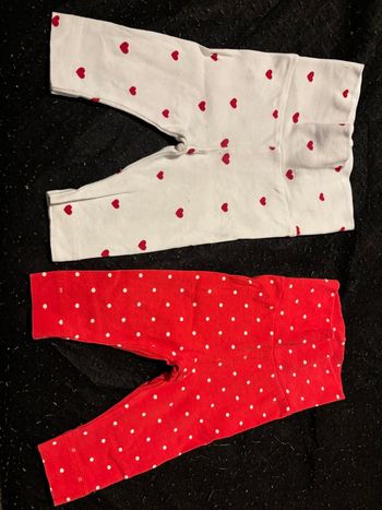 Lot 2 leggings bébé fille 