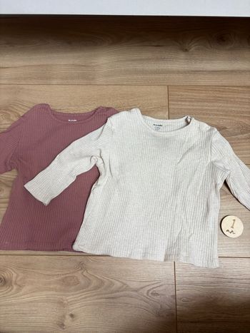 Lot de 2 t-shirts manches longues 12 mois