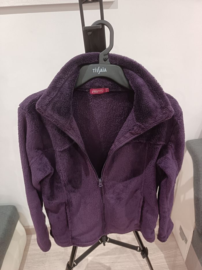 Veste polaire taille 34 violet sismix - photo numéro 4