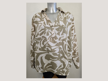 📌 Blouse Imprimé Abstrait Grain de Malice