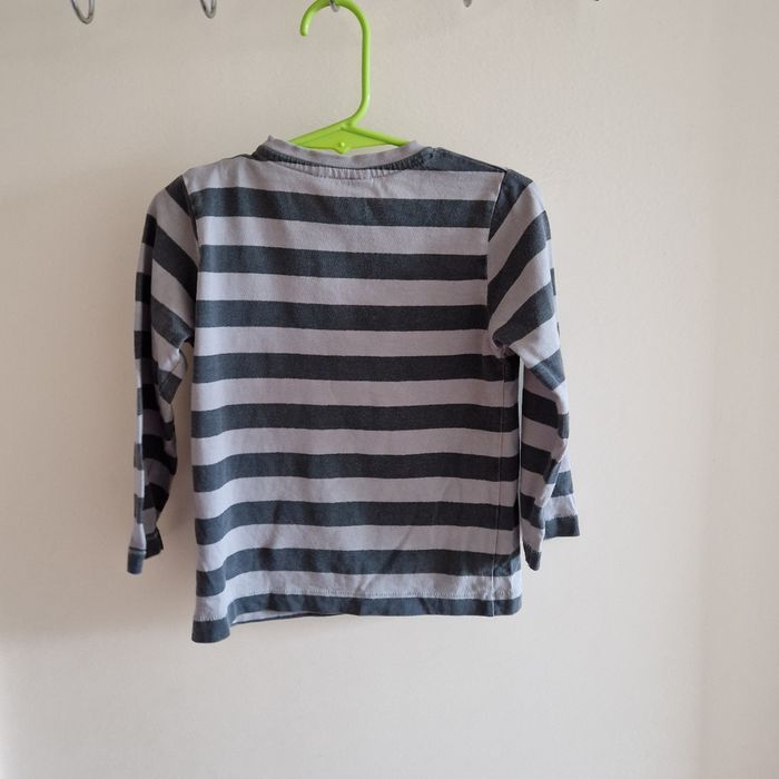 3 ans haut gris et noir fausse cravate - photo numéro 4