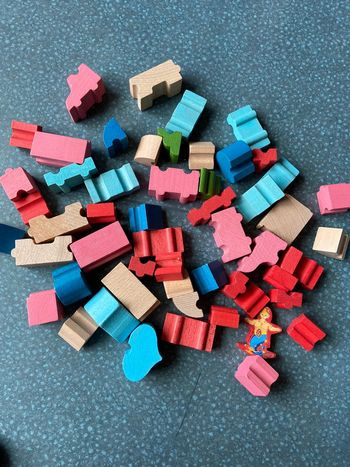 Jeu de construction en bois