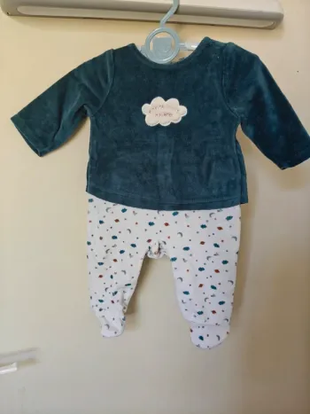 Pyjama velours 3 mois