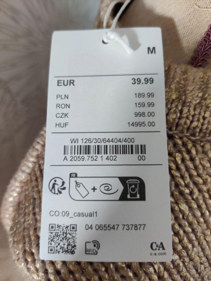 Pull doré c&a - photo numéro 2