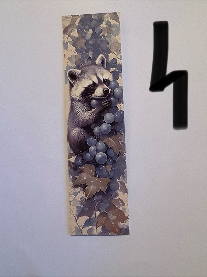 Magnifique, marque page raton, laveur - photo numéro 4