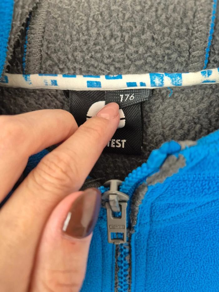 Gros sweat zippé Protest taille 16 ans bleu - photo numéro 4