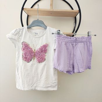 6 7 ans ensemble teeshirt ( 7 ans) et short (6 ans) - enseigne diverses 