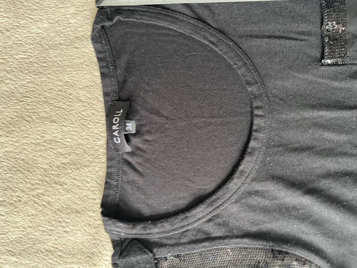 Débardeur noir – marque Caroll – taille 34 - photo numéro 2