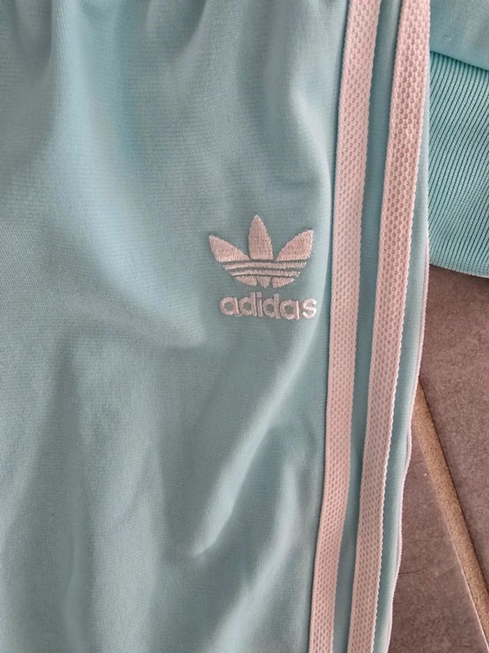 Ensemble jogging adidas turquoise - photo numéro 4