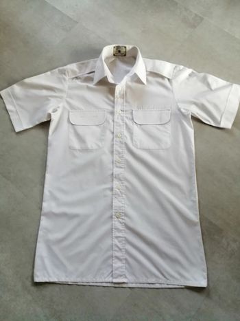 chemise manches courtes blanche mixte taille 2 Black Coffee