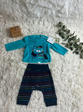 Pyjama velours deux pièces Boboli taille 1 mois