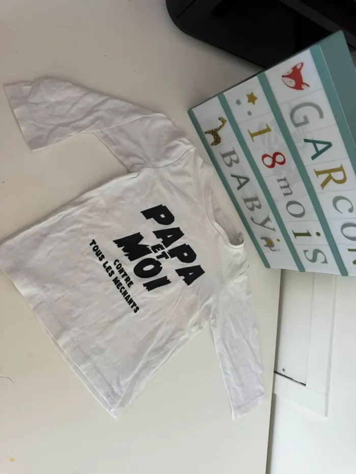 Haut tee shirt manches longues 18 mois