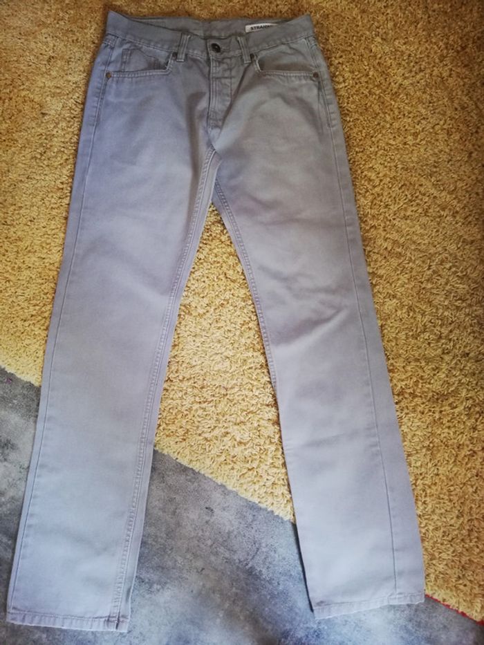 Jeans Jules straight beige 38 - photo numéro 1