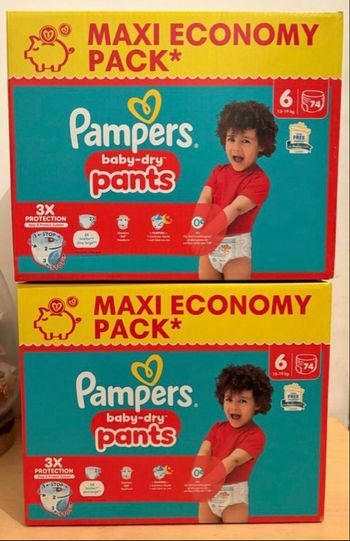 2 cartons Pampers pants taille 6