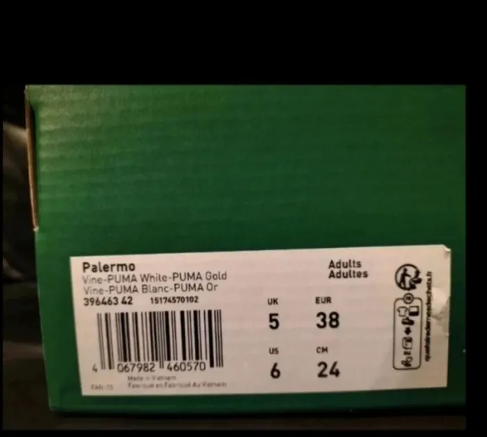 Baskets Puma Palermo bleues électriques neuves - photo numéro 2