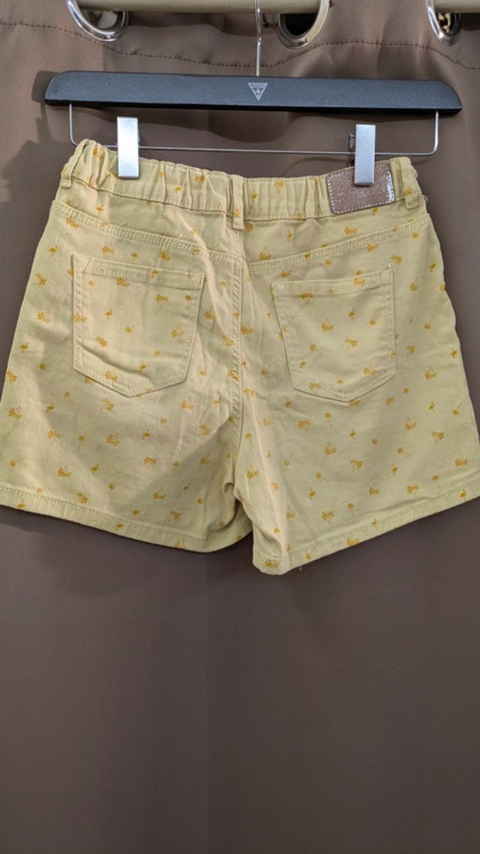 Short 11/12 ans vert clair jaune - photo numéro 2