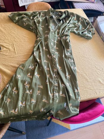 Robe zara kaki tigre L