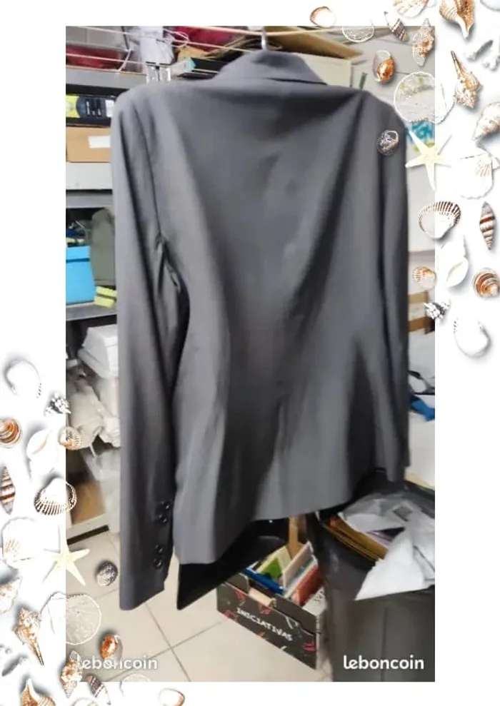 Veste blaser marque Lola grise taille 4 - photo numéro 2
