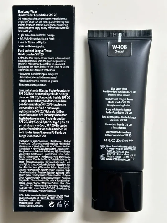 Bobbi Brown Skin long-wear fond de teint fluide neuf Chestnut - photo numéro 3
