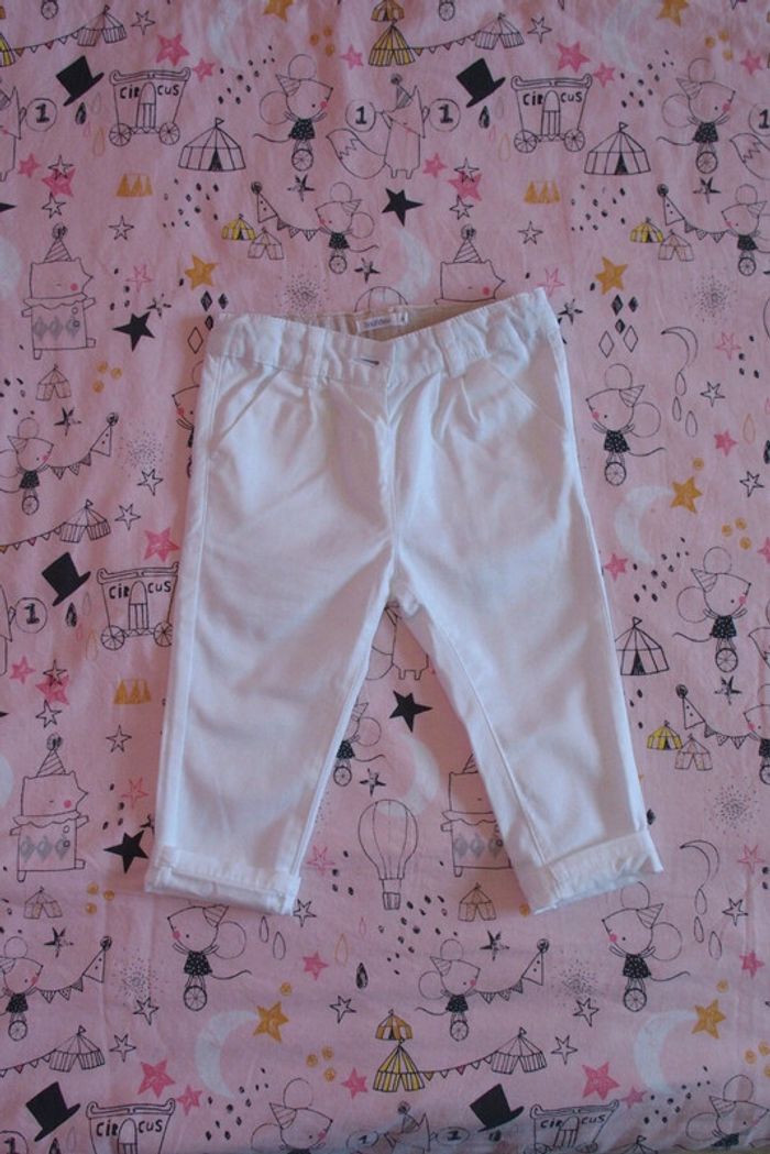 Pantalon fin 100% coton