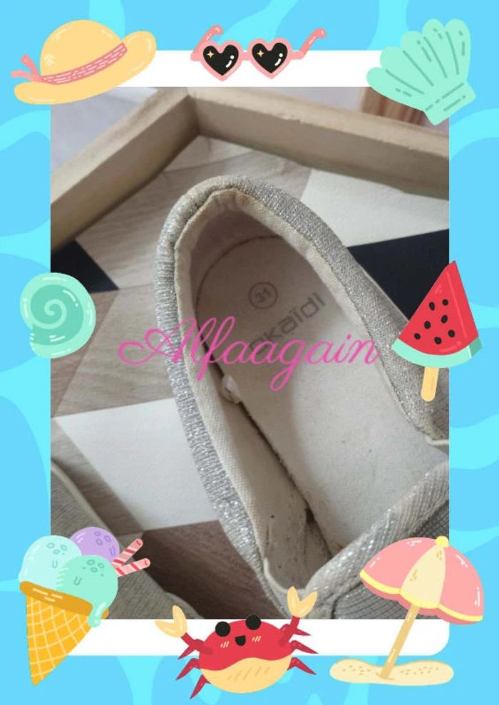 Baskets Okaïdi argentées 31 - photo numéro 6