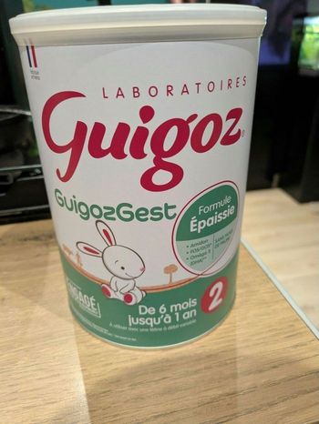 Guigoz formule épaissi deuxième âge 