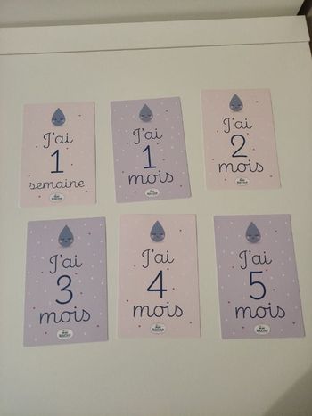 Cartes étapes bébé