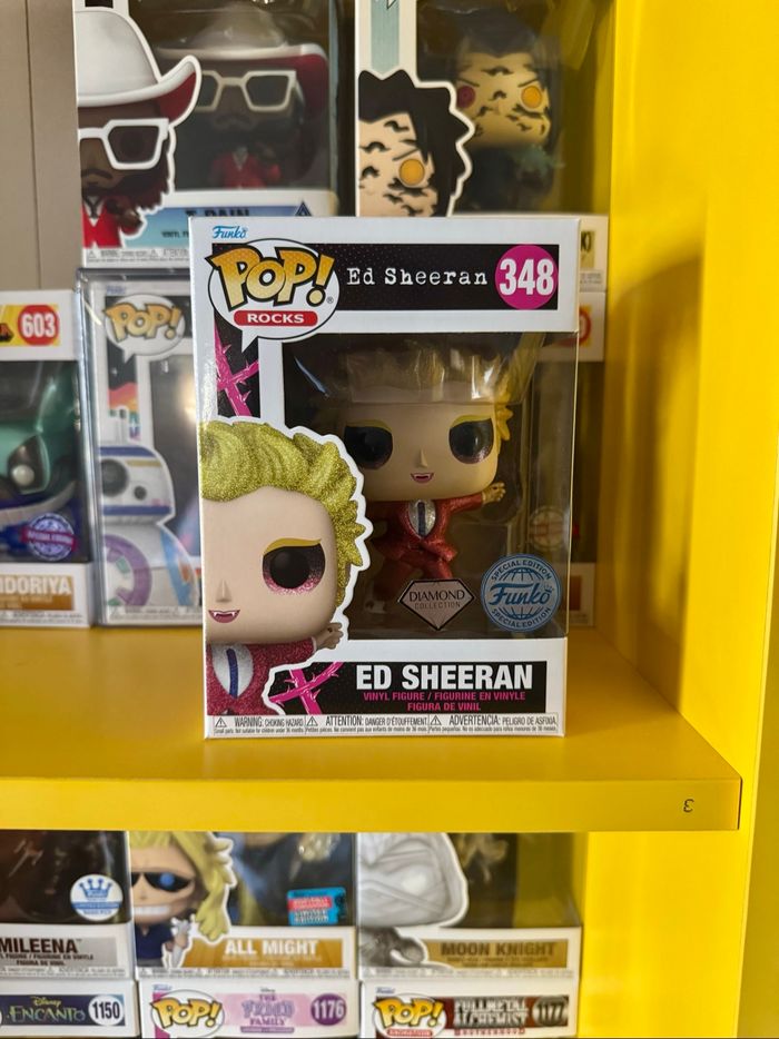 Funko Pop! Rocks 348 - Ed Sheeran -Ed Sheeran - Diamond Collection - Funko Special Edition