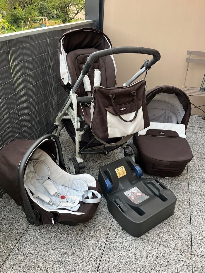Poussette trio + base siège auto Inglesina - photo numéro 10