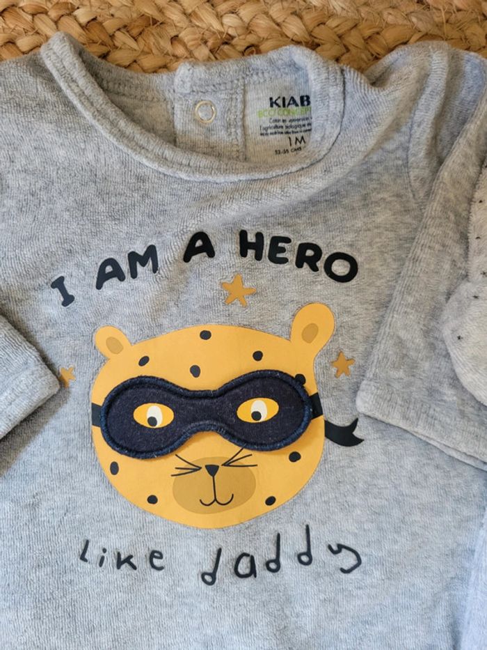 Lot 2 pyjamas Kiabi 1 mois - photo numéro 2