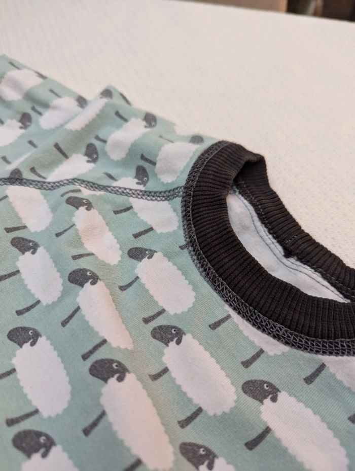 Pyjama mouton 🐑 cousu main taille 12-18 mois - photo numéro 4