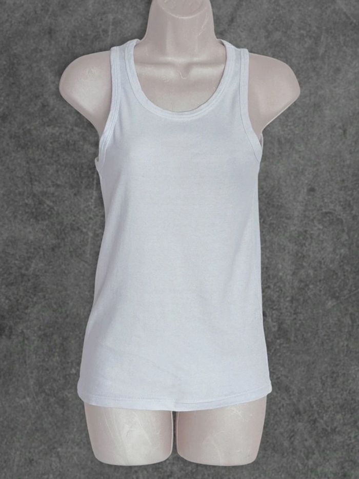 Débardeur simple blanc / La Halle - 36/S - photo numéro 3