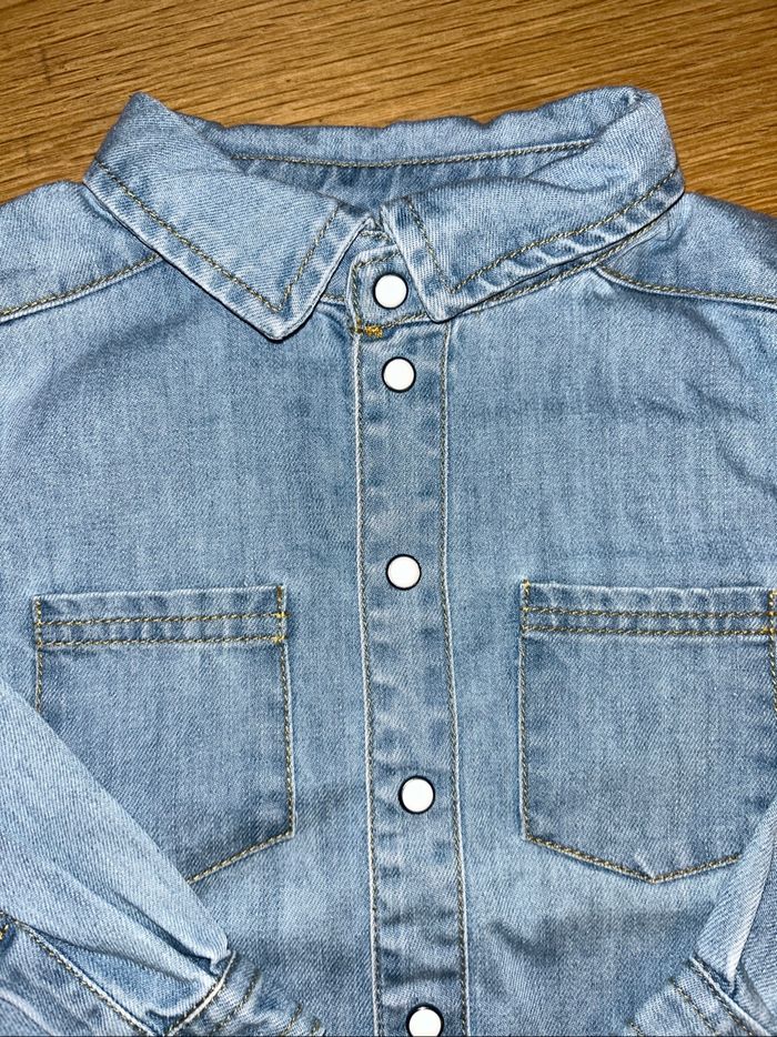 Chemise en jean Mixte  24 mois - photo numéro 3