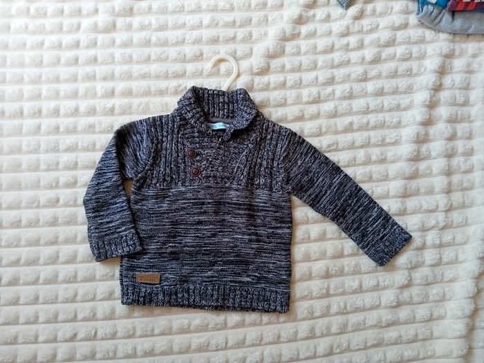 Pull garçon 18mois 🩶🖤