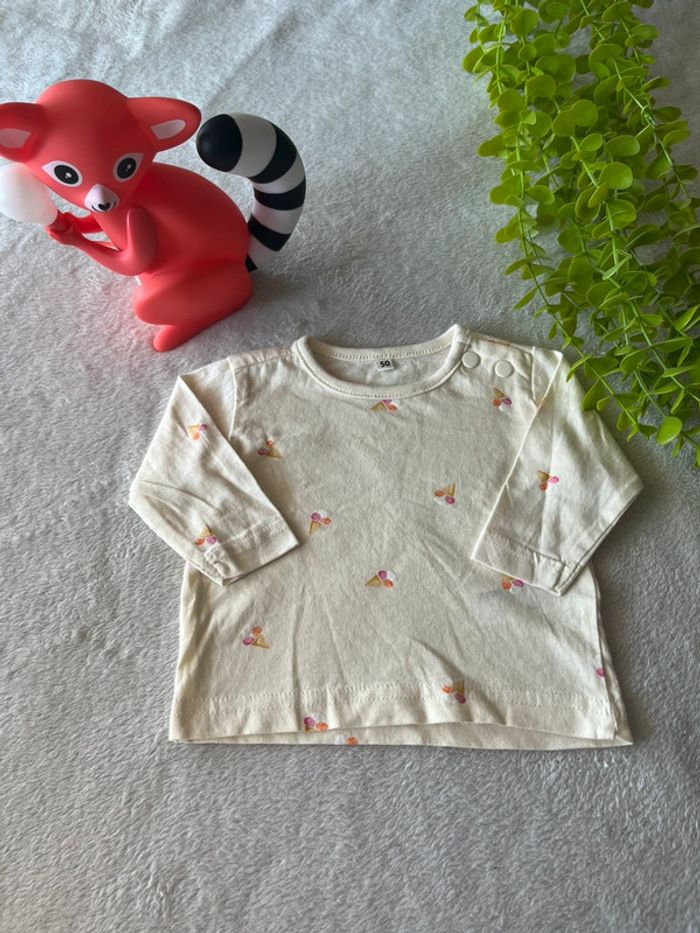 Très beau tee shirt à longue manche bébé fille
