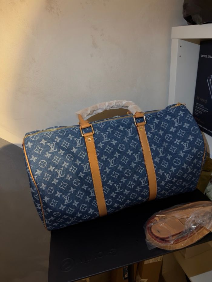 Sac de voyage Lv en denim - photo numéro 3