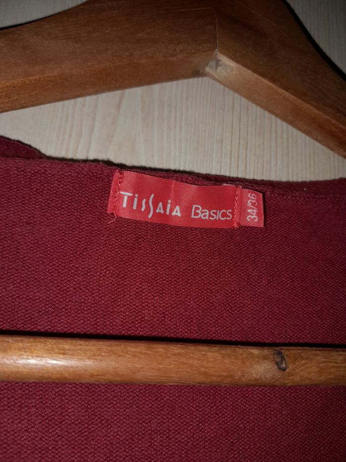 T-shirt rouge bordeaux taille 34/36 - photo numéro 3