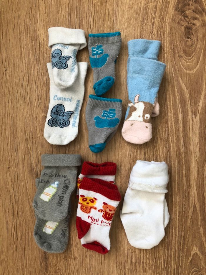 Lot de 6 paires de chaussettes t14