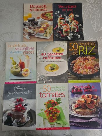 Lot 8 livres de recettes Éditions France loisirs très bon état 