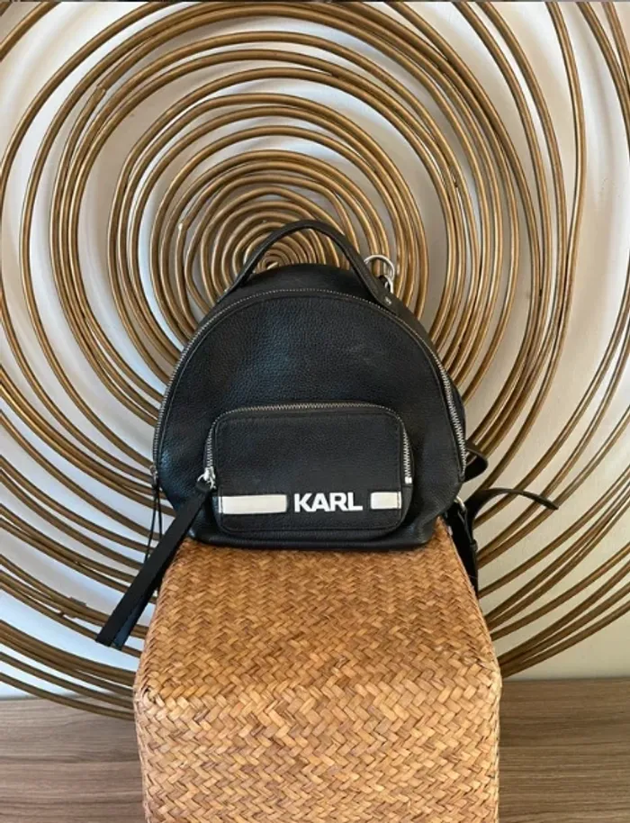 Sac à dos en cuir Karl Lagerfeld