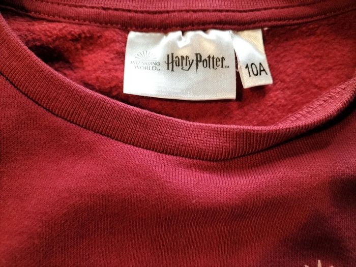 Sweat bordeaux manches longues 10ans Harry Potter - photo numéro 4
