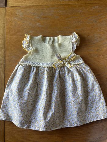 Robe coton et tricot