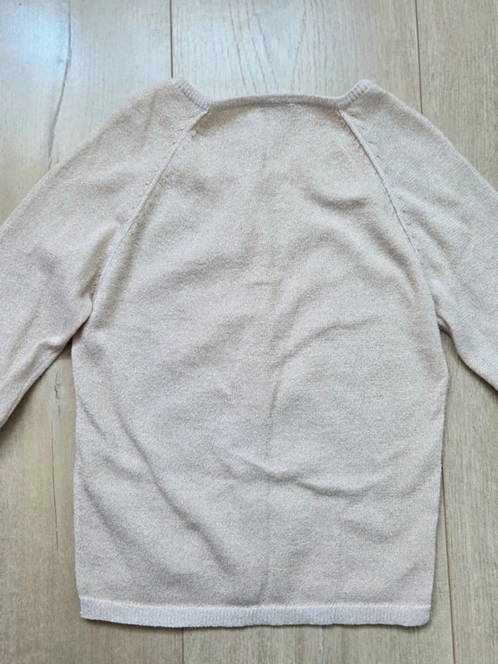 Gilet fin beige et doré 6 ans - photo numéro 5